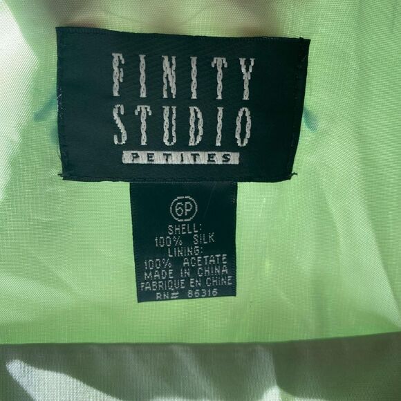 Deadstock NWT Early 2000's Mint Green Teal Blue Silk Fairy Camisole Top 6P / S - Picture 8 of 8